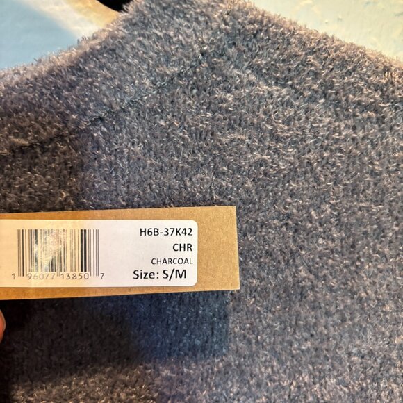 NWT Hello Nite Charcoal Fuzzy Knit Sweater Soft Cozy Pullover – Size S/M - Picture 3 of 5